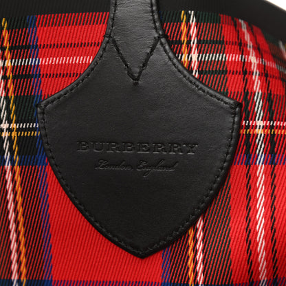 Burberry Vintage Check Medium The Giant Reversible Tote Antique Yellow Bright Red 17 of 18