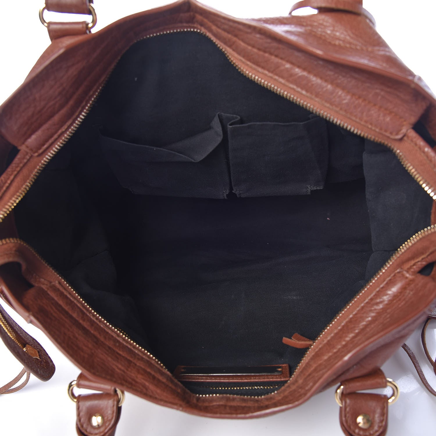 Balenciaga Agneau Classic Gold Hardware City Marron Cognac 5 of 14