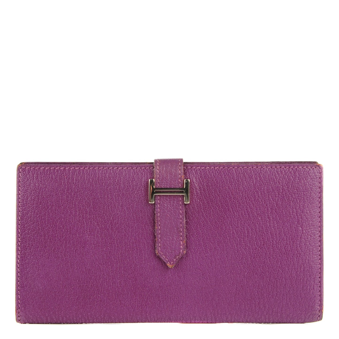 Chevre Mysore Bearn Gusset Wallet Cyclamen