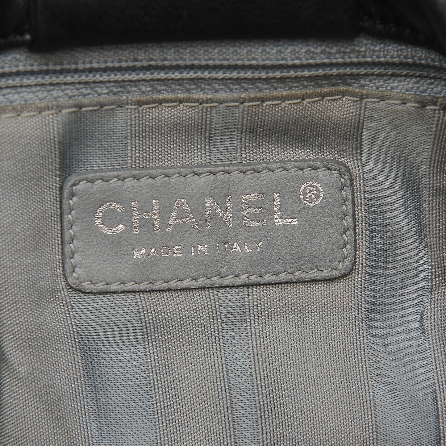 Lambskin CC Disc Accordion Flap Black