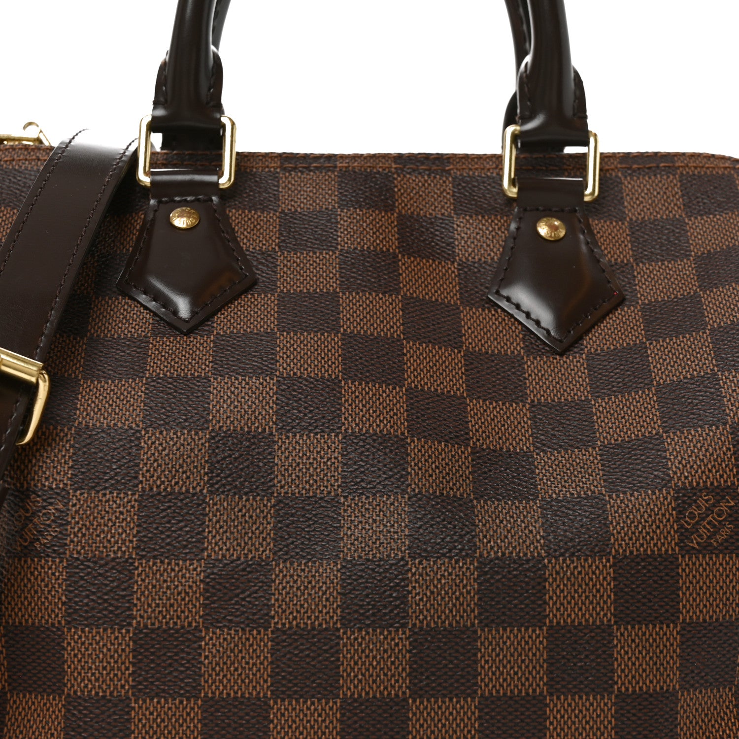 Louis Vuitton Damier Ebene Speedy Bandouliere 25 8 of 10
