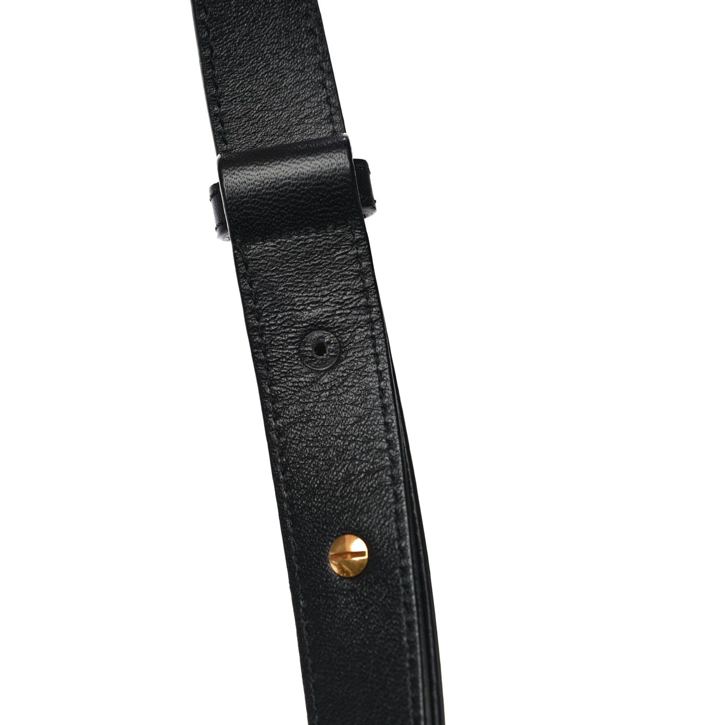 Calfskin Studded Small Padlock Crossbody Bag Black