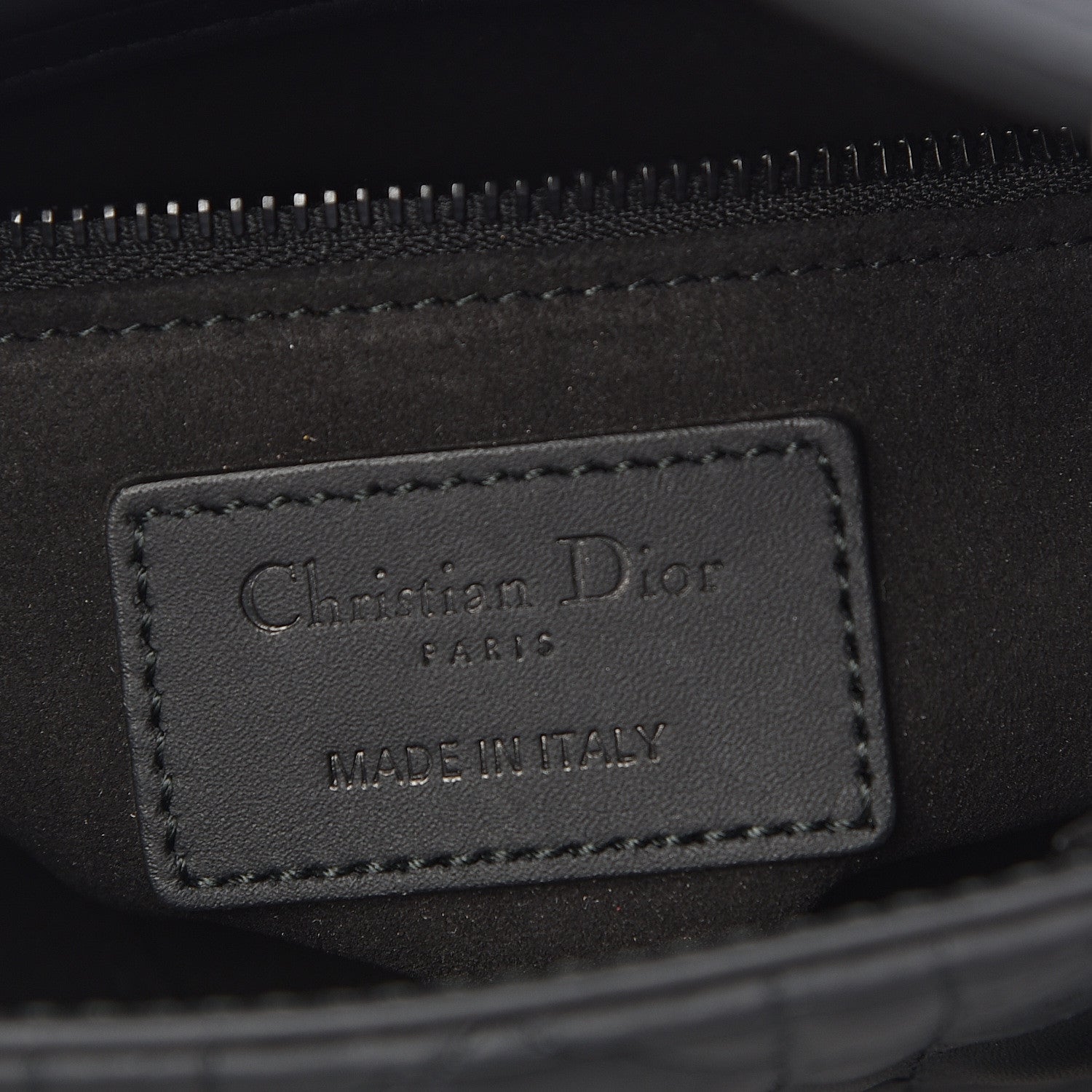 Christian Dior Ultra Matte Calfskin Cannage Mini Lady Dior Black 6 of 10