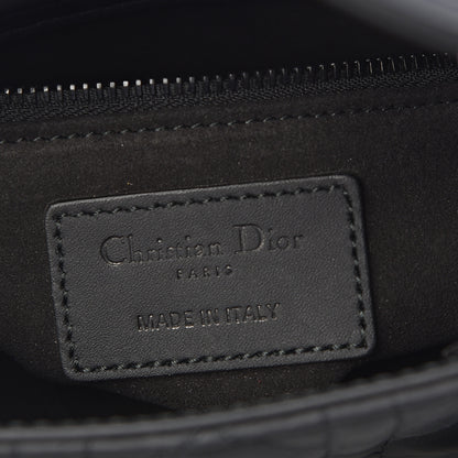 Christian Dior Ultra Matte Calfskin Cannage Mini Lady Dior Black 6 of 10
