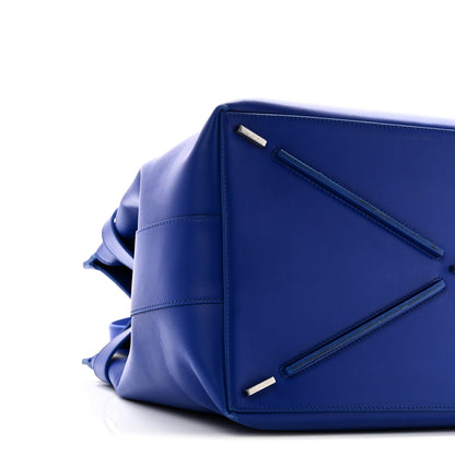 Salvatore Ferragamo Calfskin Calfskin XL Gancini Buckles Tote Bag Blue 9 of 10