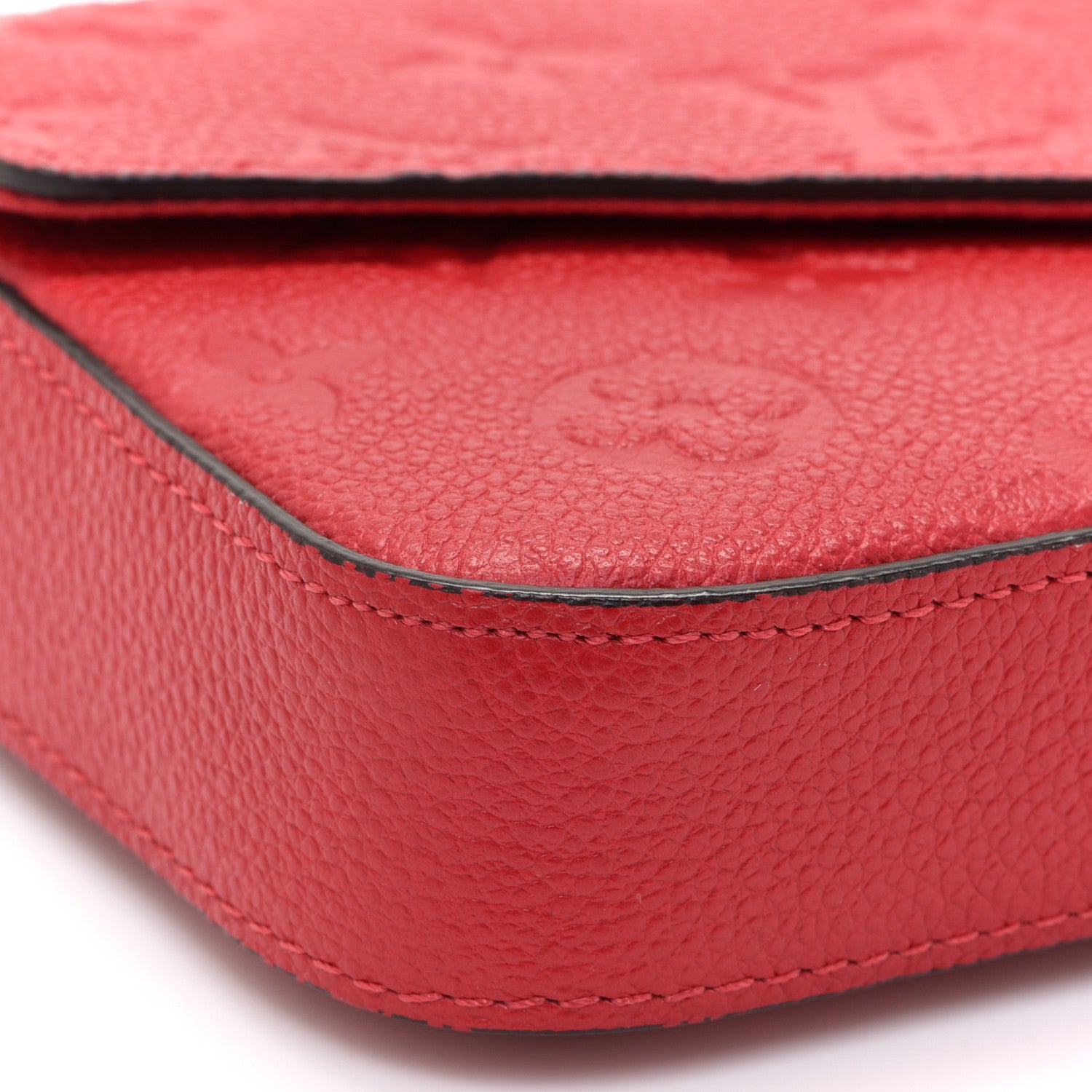 Louis Vuitton Empreinte Pochette Felicie Chain Wallet Scarlet 8 of 10