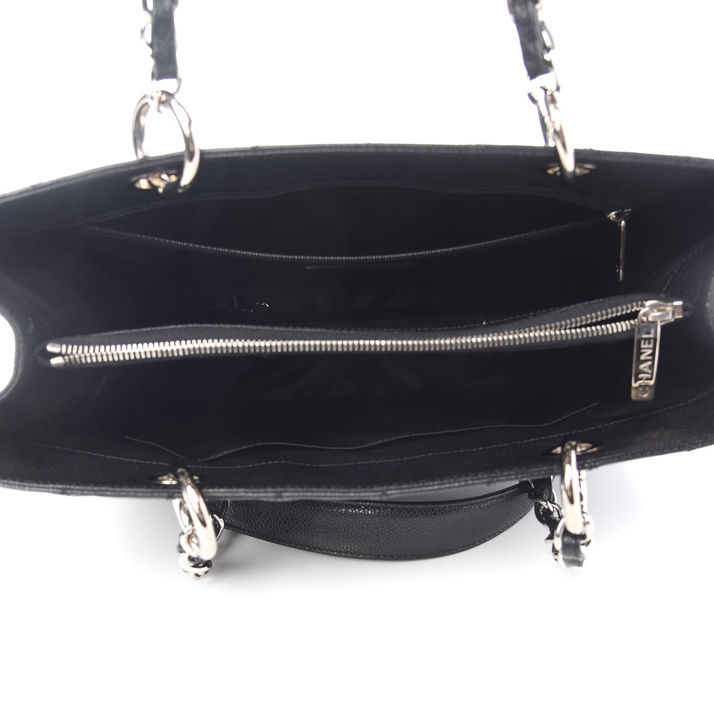 Caviar Quilted Grand Shopping Tote GST Black