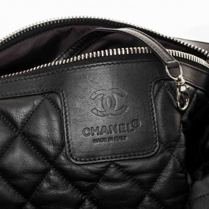 Chanel Lambskin Quilted Medium Coco Cocoon Reversible Tote Black 10 of 12