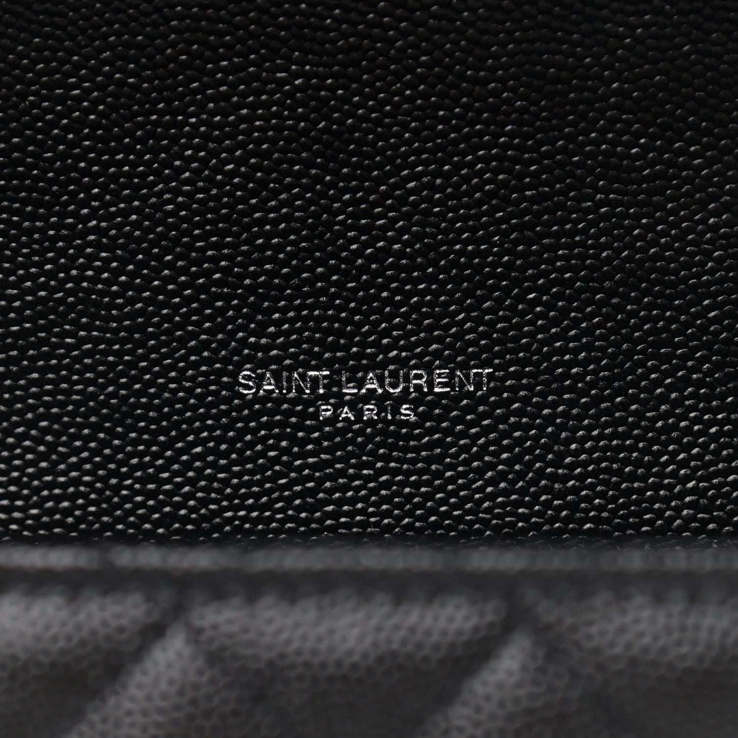 Grain De Poudre Textured Mixed Matelasse Triquilt Medium Monogram Satchel Black