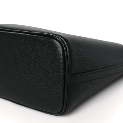 Louis Vuitton Calfskin Lock and Walk Bucket Black 10 of 11