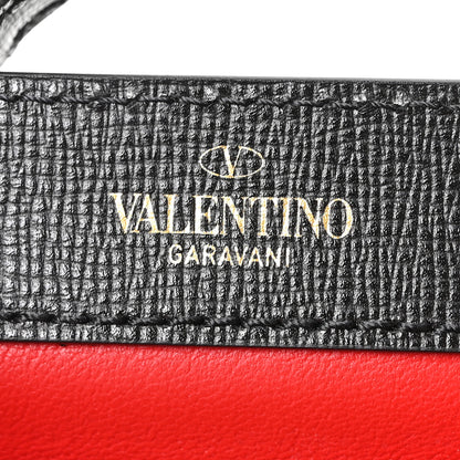 Valentino Garavani Grainy Calfskin Rockstud Medium Alcove Top-Handle Bag Black 6 of 9