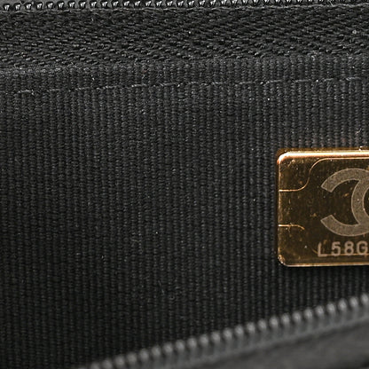 Chanel Caviar Quilted Crystal Enamel CC Wallet On Chain WOC Black 8 of 12