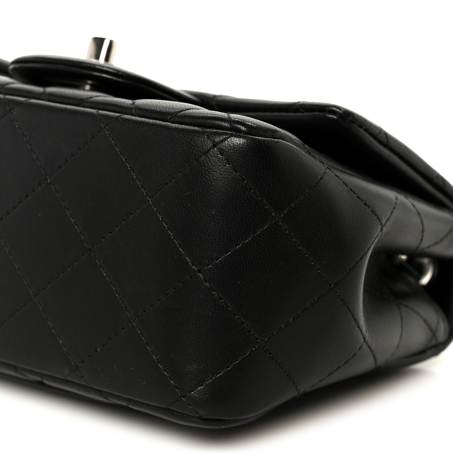 Chanel Lambskin Quilted Mini Square Flap Black 11 of 11