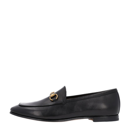 Gucci Calfskin Womens Jordaan Loafers 36.5 Black 1 of 11