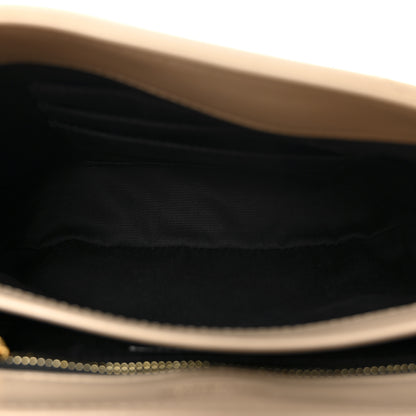 Saint Laurent Calfskin Y Quilted Monogram Toy Loulou Crossbody Bag Dark Beige 5 of 11