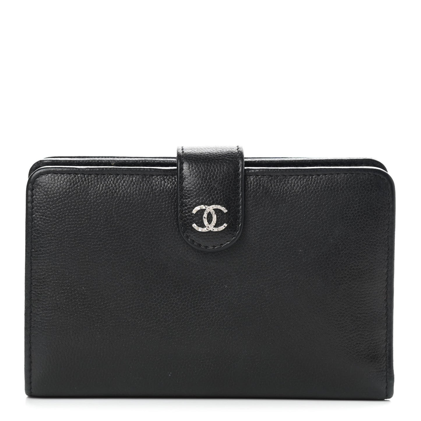 Caviar CC Zipped Pocket Wallet Black