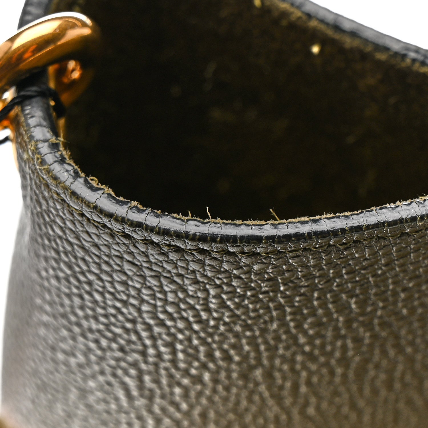Celine Soft Grained Calfskin Sangle Bucket Bag Light Khaki 17 of 17