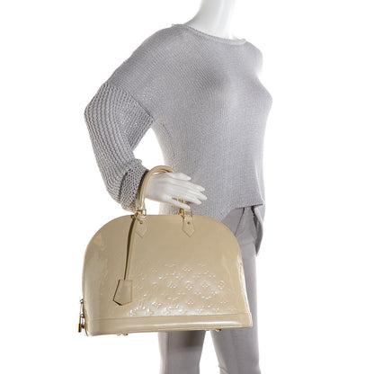 Louis Vuitton Vernis Alma GM Blanc Corail 2 of 7