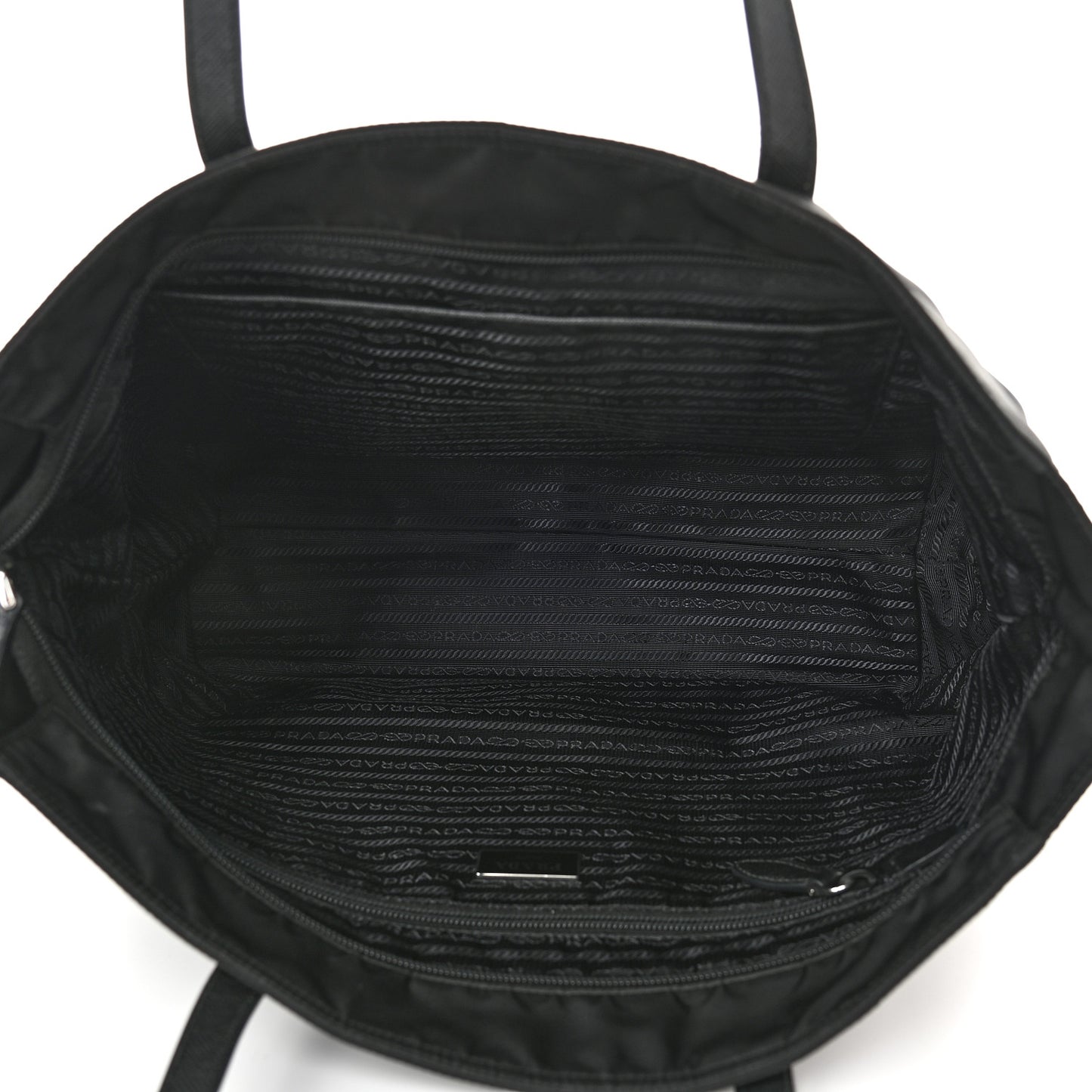 Tessuto Nylon Saffiano Tote Black