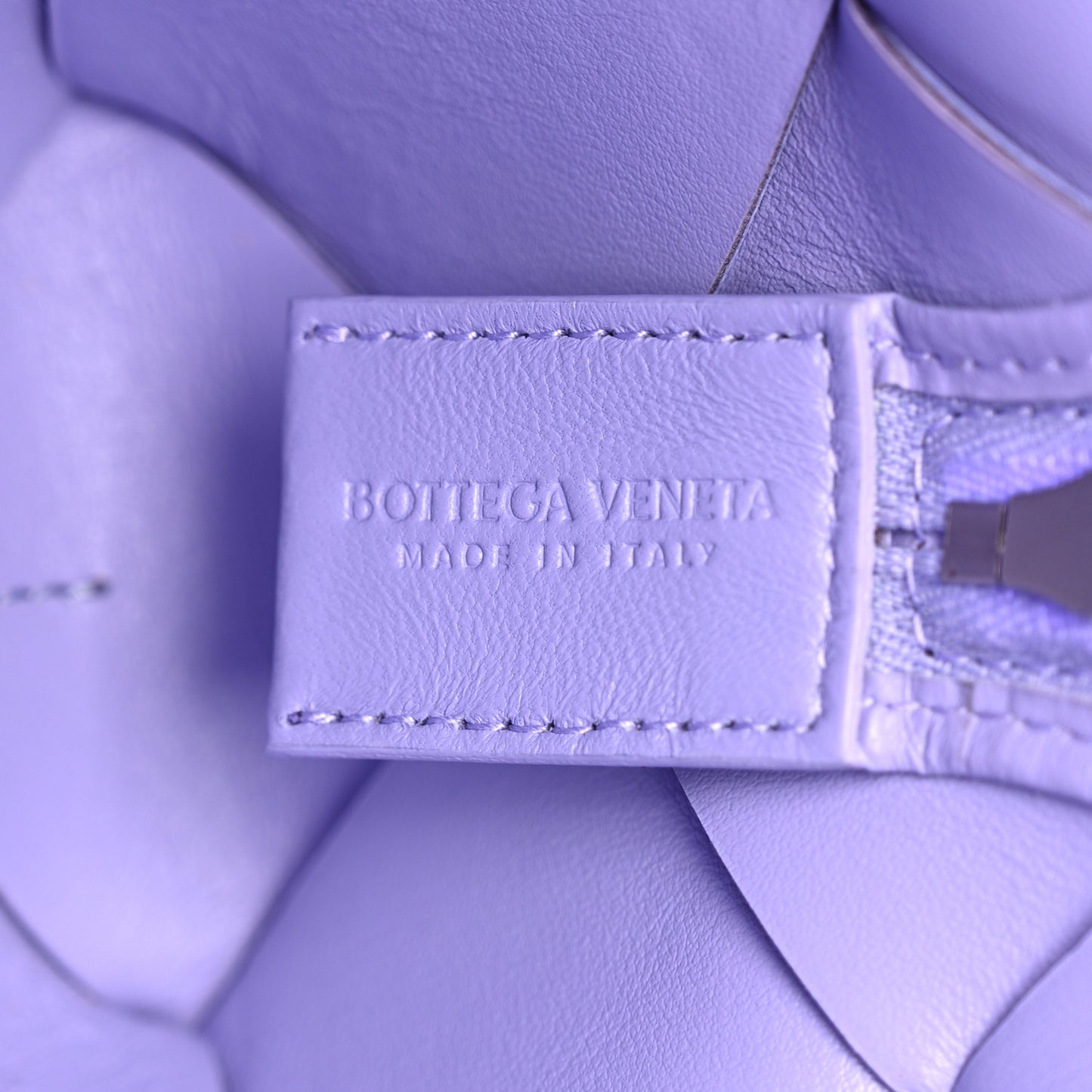 Lambskin Maxi Intreccio Small Cassette Camera Bag Wisteria