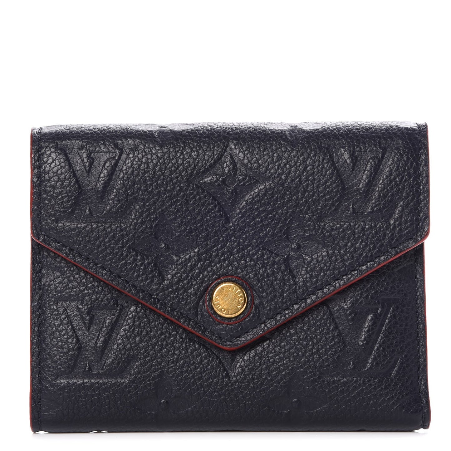 Empreinte Victorine Wallet Marine Rouge