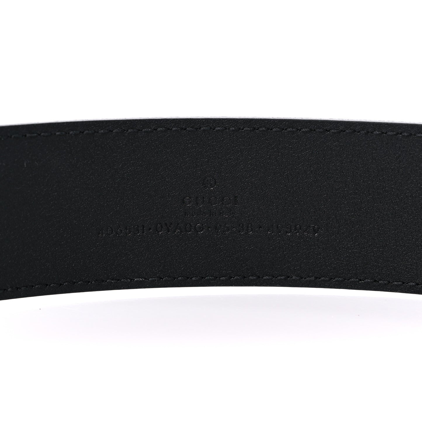 Plutone Calfskin Double G 40mm Belt 95 38 Black