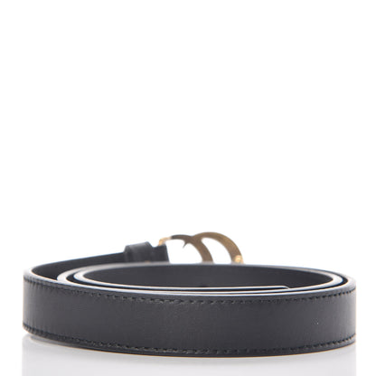 Gucci Calfskin Double G 20mm Belt 70 28 Black 3 of 8