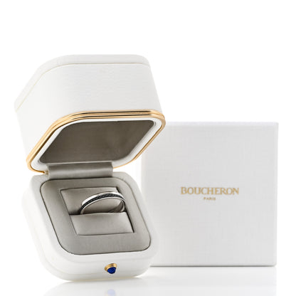 Boucheron 18K White Gold PVD Quatre Black Edition Wedding Band Ring 63 10.25 9 of 9