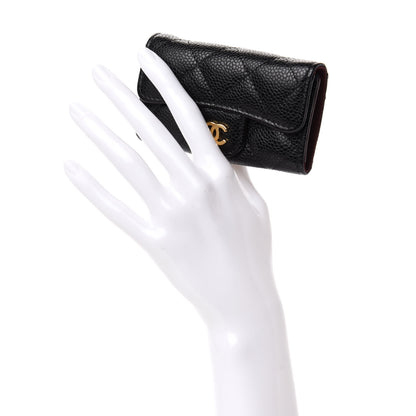 Chanel Caviar Quilted 6 Key Holder Black 2 of 9