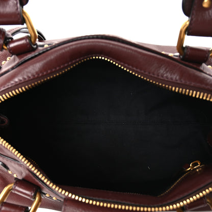 Chloe Grained Buffalo Medium Paddington Satchel Grenat 4 of 10