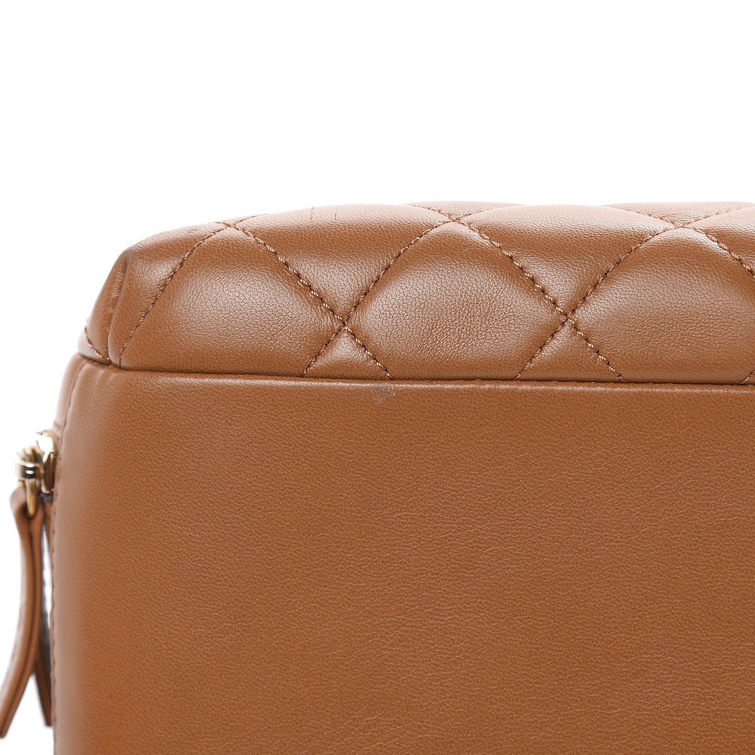 Chanel Lambskin Quilted Medium Trendy CC Bowling Bag Camel 11 of 19