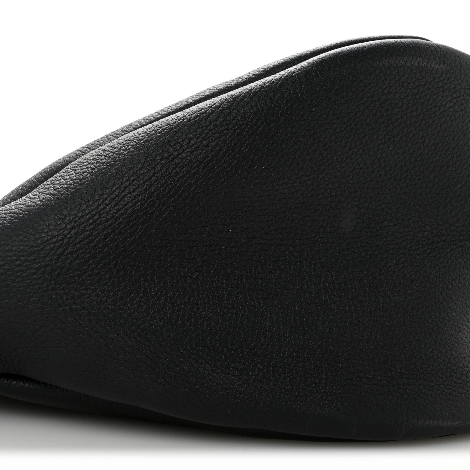 The Row Grained Calfskin Large Slouchy Banana Bag Black 9 of 10