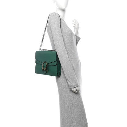 Gucci Dollar Calfskin Crystal Medium Dionysus Shoulder Bag Emerald 2 of 10