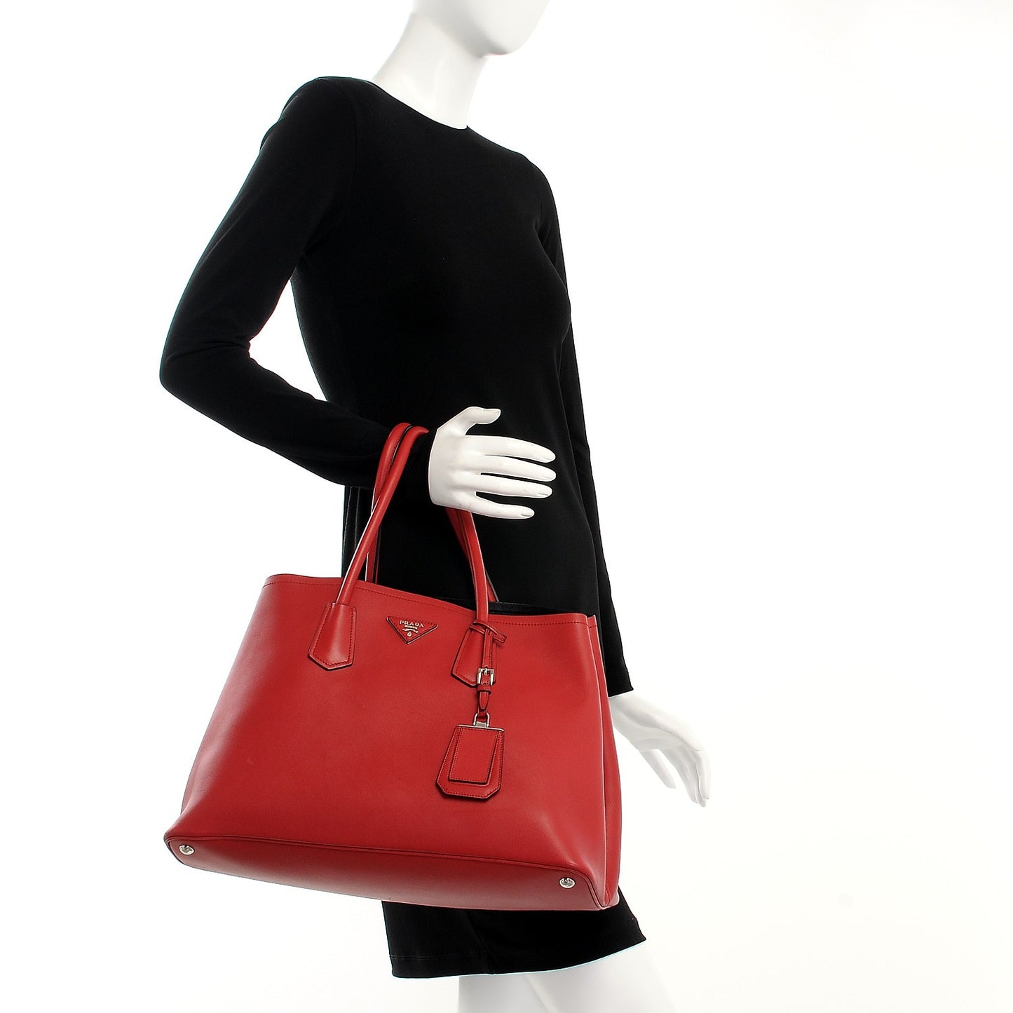 City Calf Double Bag Fuoco Black