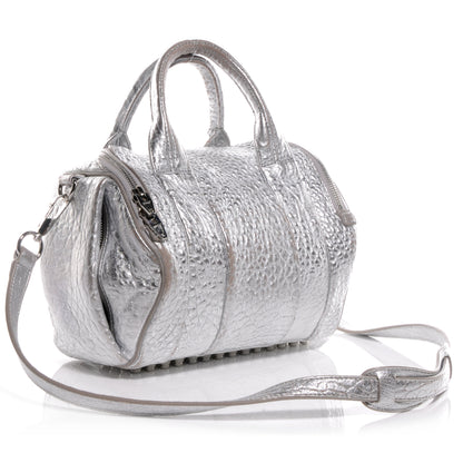 Alexander Wang Pebbled Leather Rockie Rhodium Silver Hardware 3 of 6