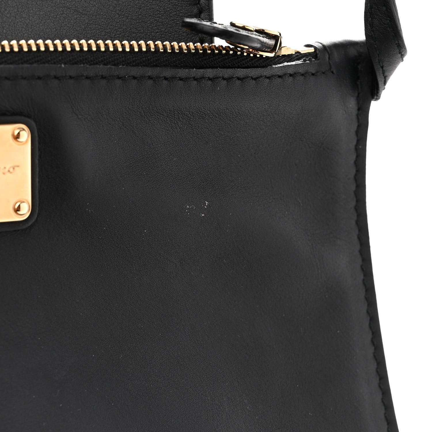 Salvatore Ferragamo Calfskin Large Sookie Satchel Black 15 of 21