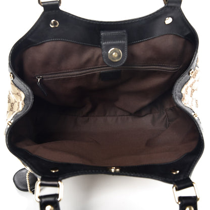 Gucci Monogram Medium Sukey Tote Beige Ebony Black 5 of 8