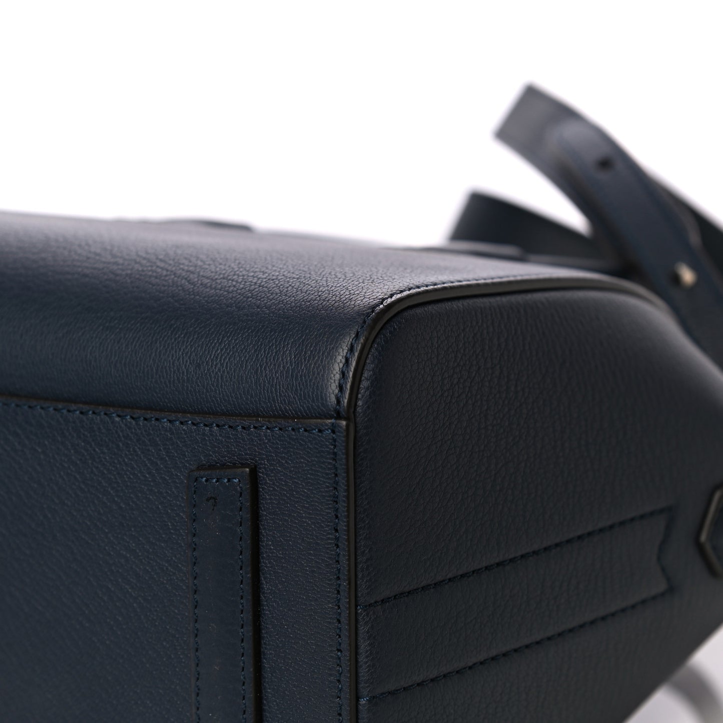Sugar Goatskin Mini Antigona Navy
