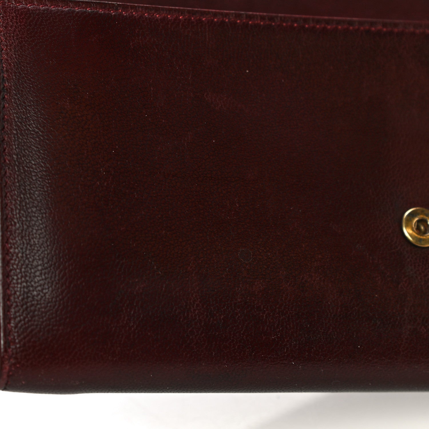 Celine Goatskin Large Flap Wallet Burgundy 14 of 15