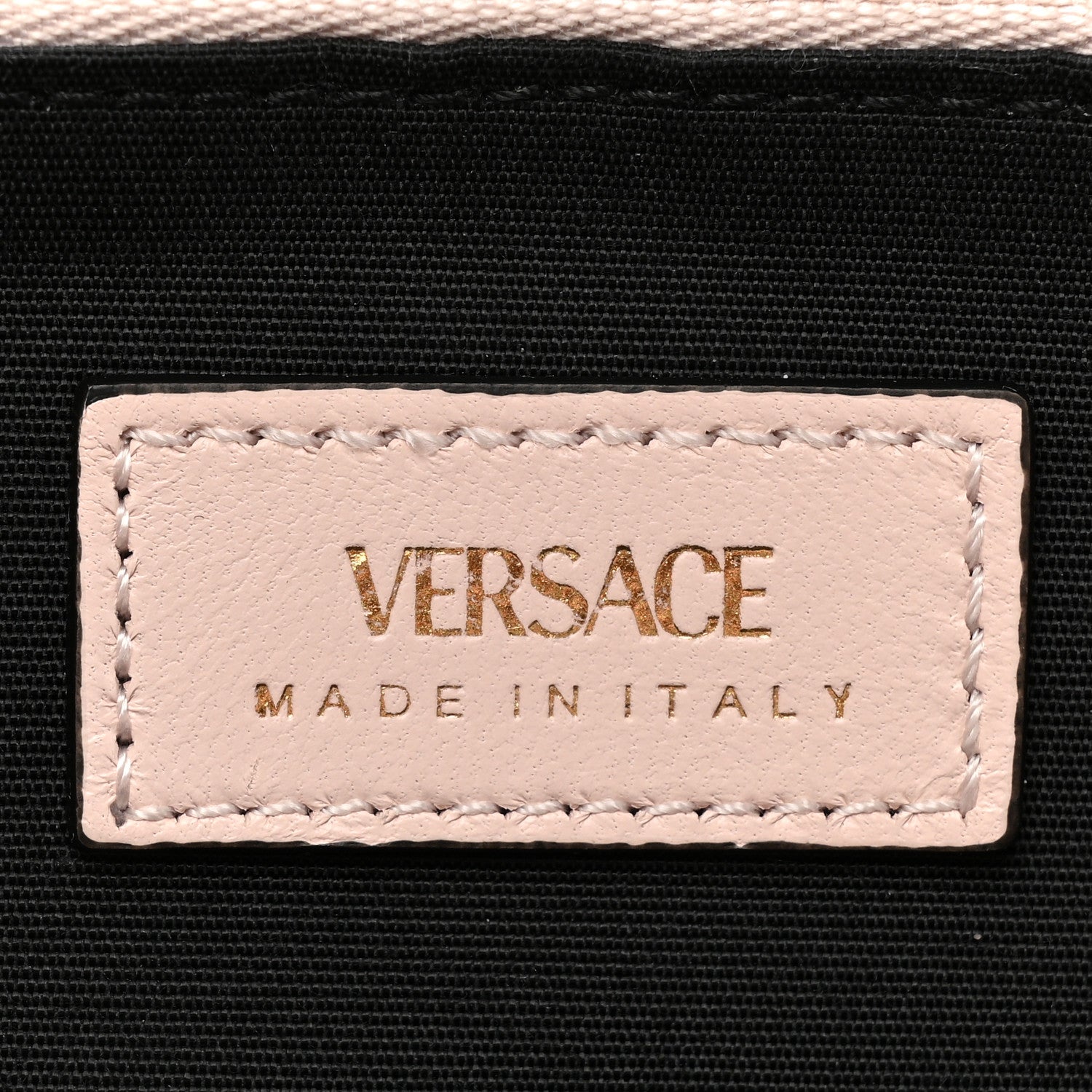 Versace Lambskin Quilted Medusa Wallet on Chain Crossbody Light Pink 8 of 12