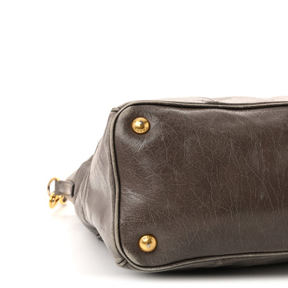 Prada Vitello Shine Tote Bambu 8 of 9