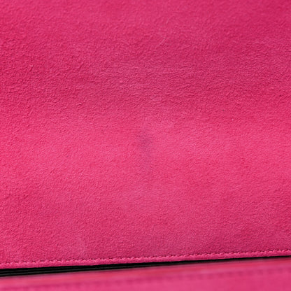 Saint Laurent Suede Medium Monogram Kate Tassel Shoulder Bag Lipstick Fuchsia 14 of 19