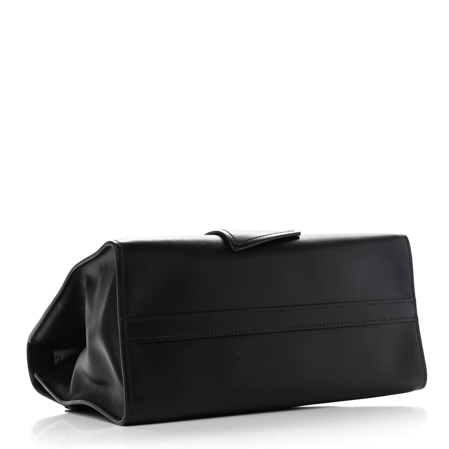 City Calf Ribbon Shoulder Bag Black