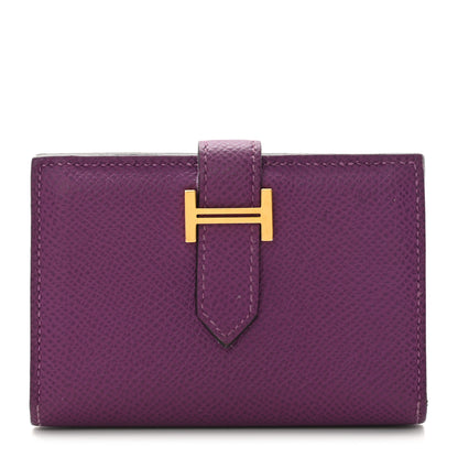 Hermes Epsom Bearn Card Holder Wallet Anemone 1 of 15