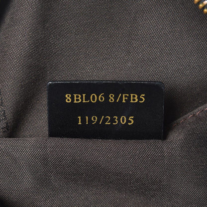 Fendi Zucchino Spalmati Vitello Small Boston Moro Black 7 of 10