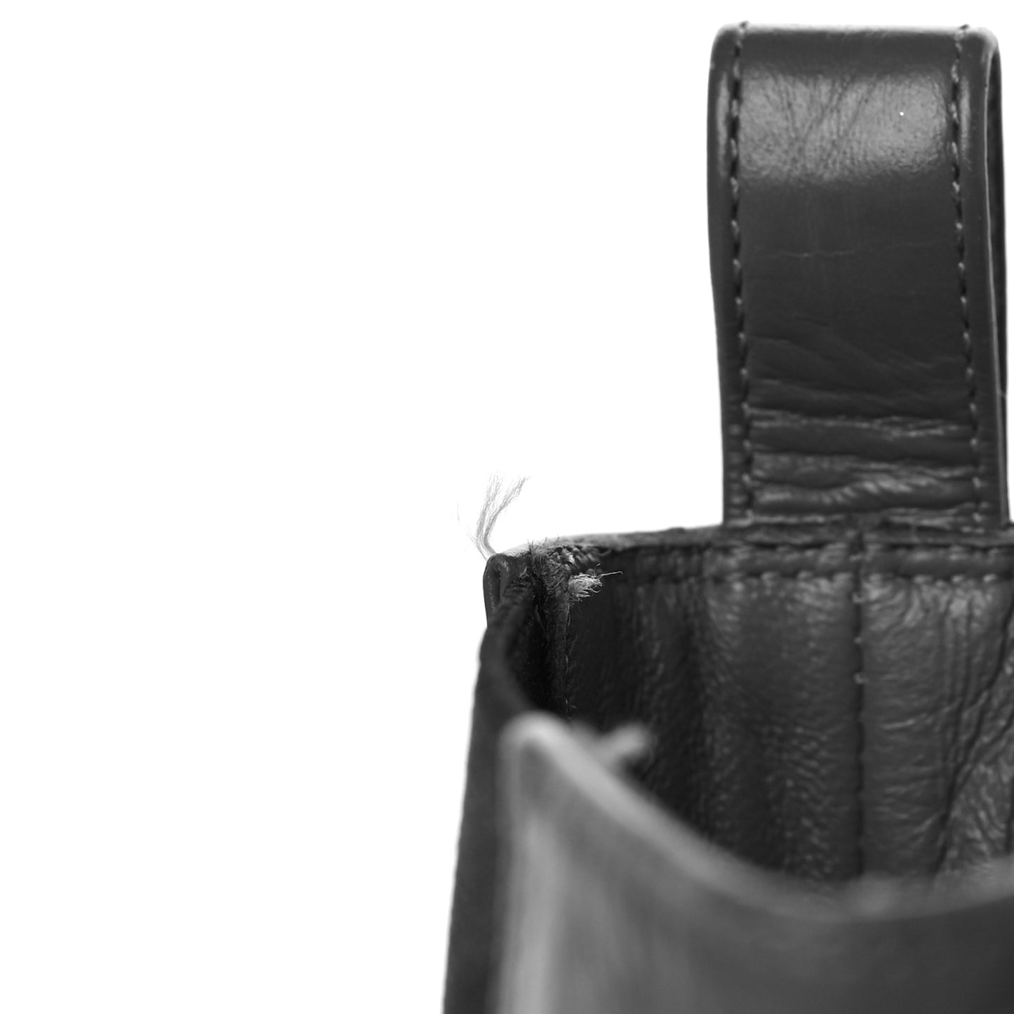 Crumpled Calfskin Patent Cap Toe Short Boots 36.5 Dark Grey Black