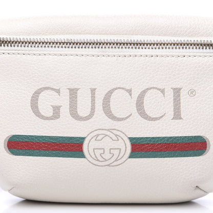 Gucci Grained Calfskin Small Logo Belt Bag White 9 of 9