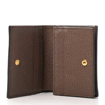 Gucci GG Supreme Monogram Web Ophidia Card Case Beige New Acero 4 of 5