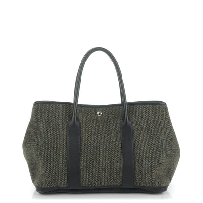Hermes Ribbed Wool Negonda Garden Party 36 MM Black 1 of 6