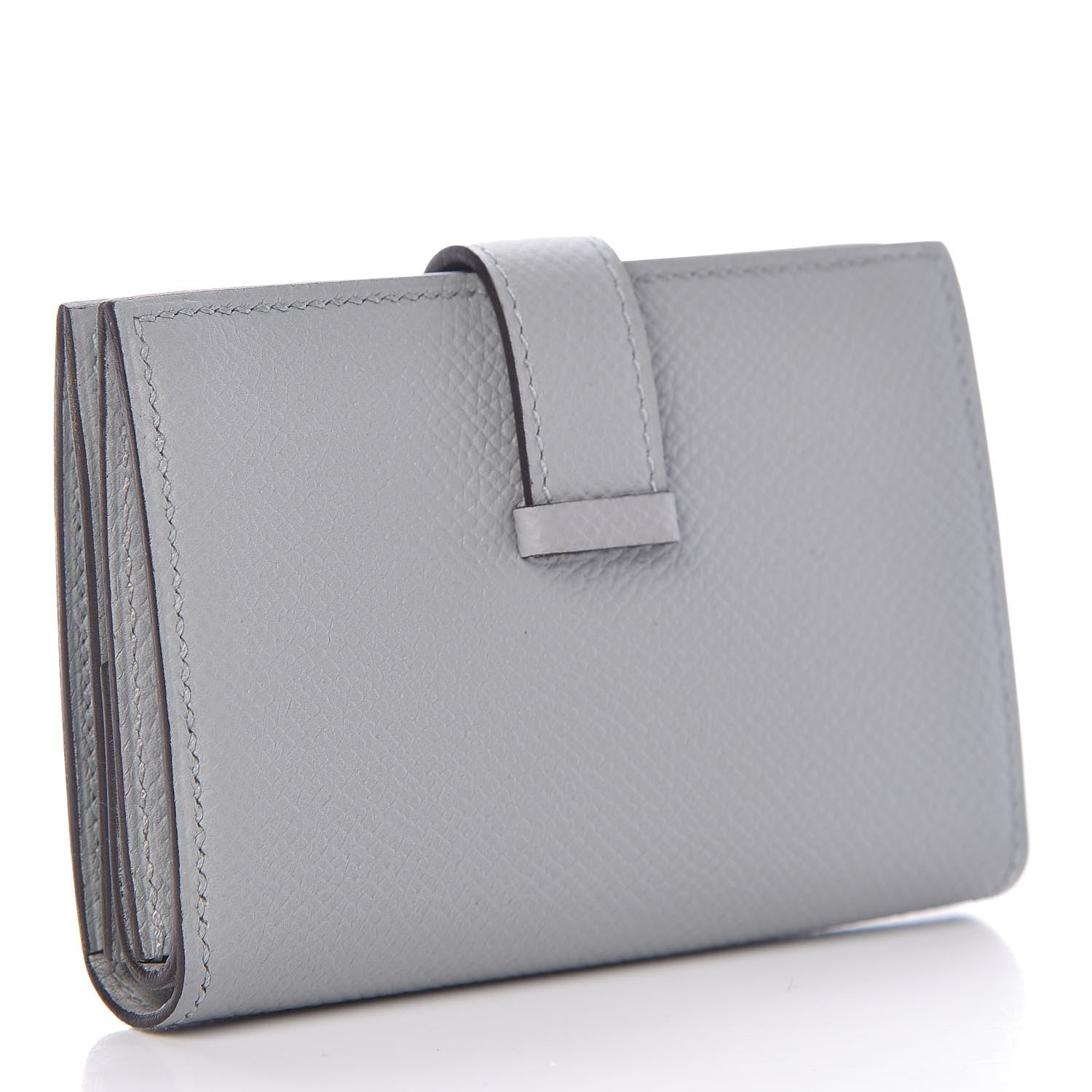 Hermes Epsom Bearn Card Holder Wallet Gris Mouette 3 of 9